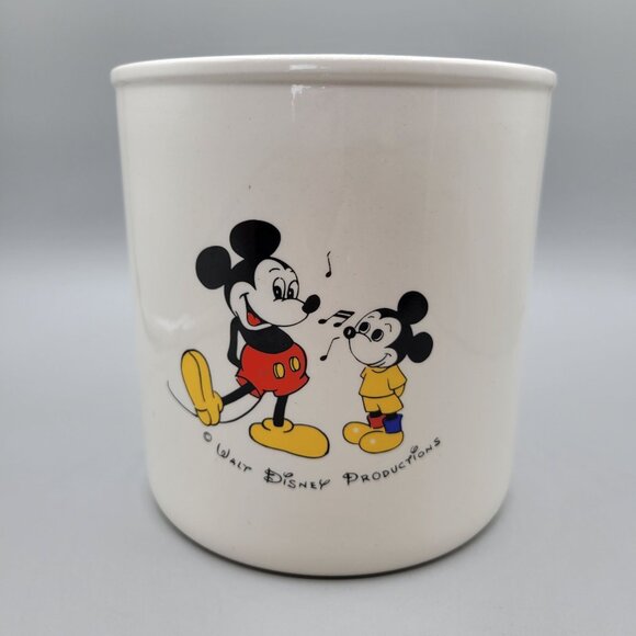 1960s Walt Disney Productions Mickey Mouse Ceramic Cookie Jar No Lid - Picture 3 of 7